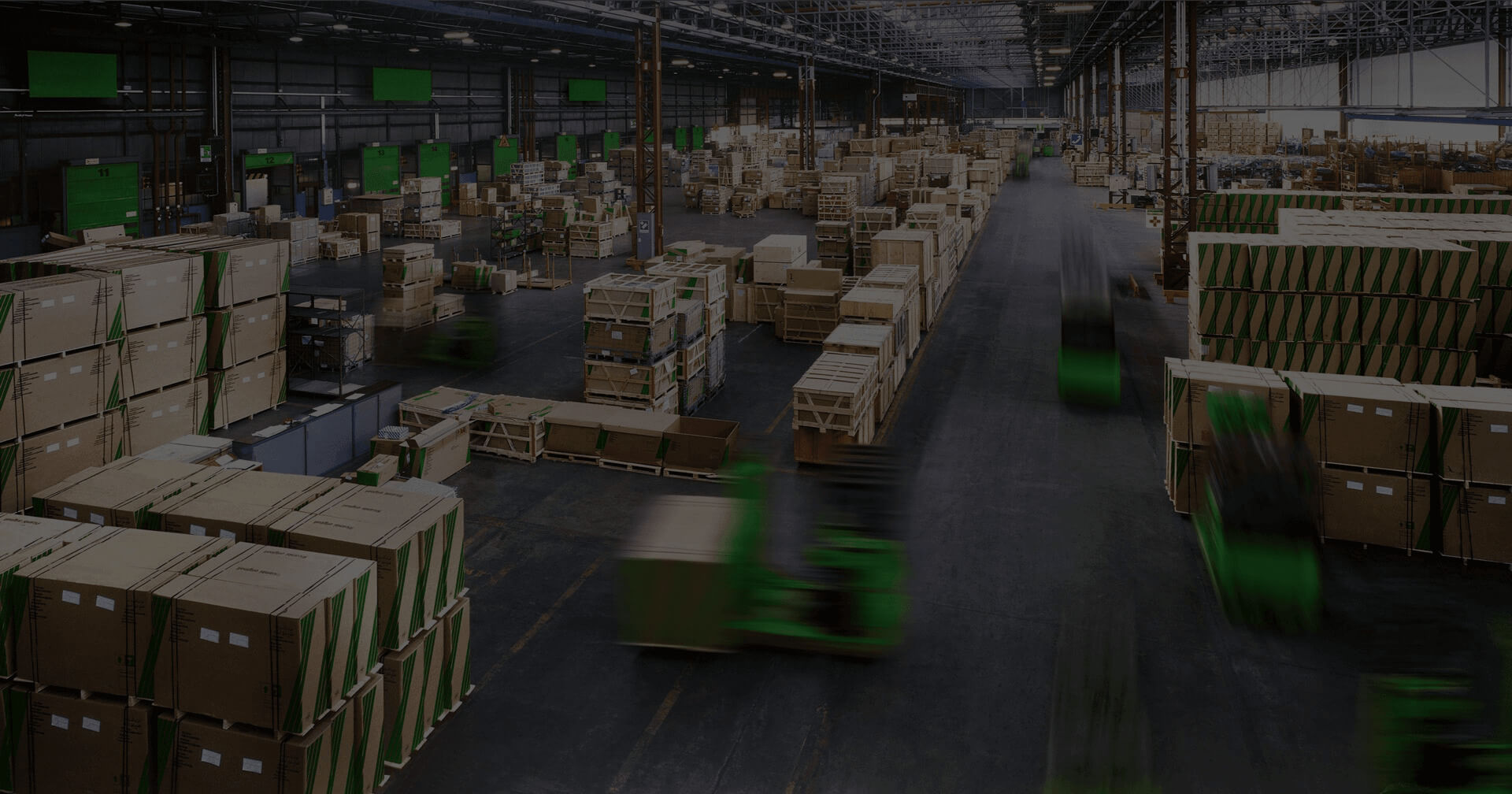 Image of a warehouse with a dark overlay